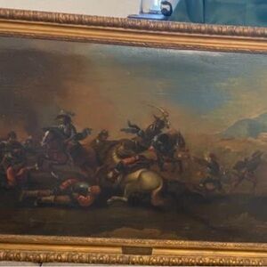 Classic Battle Scene Framed Art Print